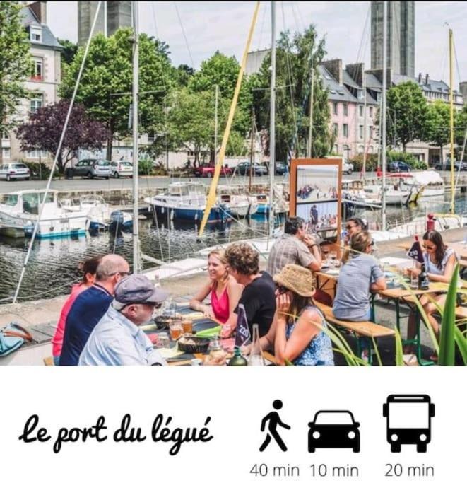 Апартаменты Le Paris-Brest - Faites Une Pause Sur Votre Trajet Сен-Бриё Экстерьер фото